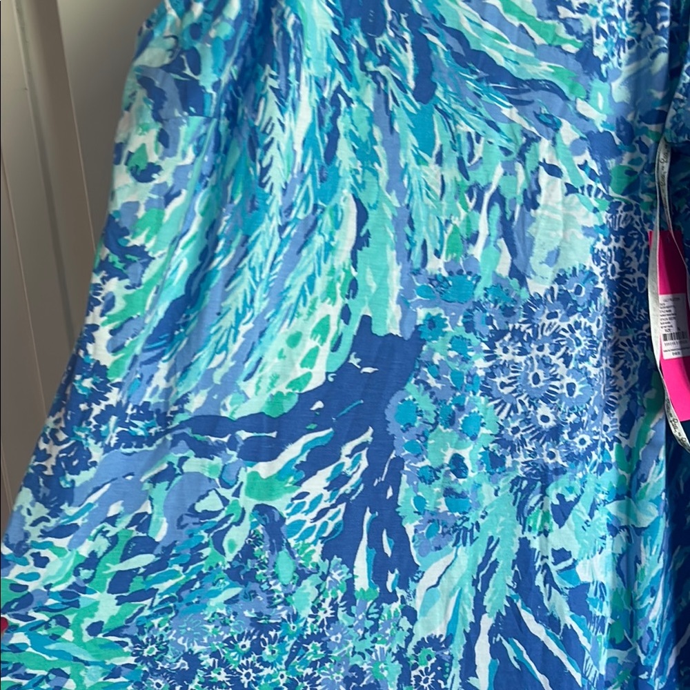 Lilly Pulitzer Blue and Green Maxi Dress - Picture 5 of 8
